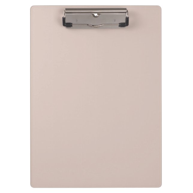 Tan - Neutral - Pastellfarbe Klemmbrett (Vorderseite)