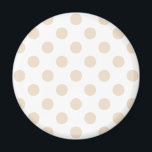 Tan-Polka-Punkte Magnet<br><div class="desc">Tan-Polka-Punkte auf weißem Hintergrund</div>