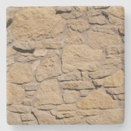 Tan Rock Wall Textur, Square Untersetzer