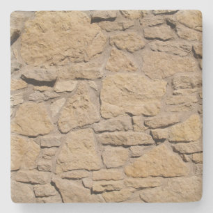 Tan Rock Wall Textur, Square Untersetzer