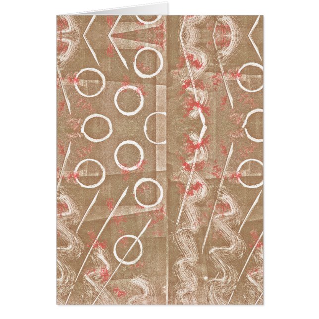 Tan Rust White Abstrakt (Vorne)