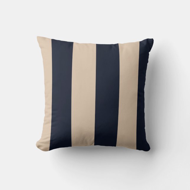 Tan/Schwarz/Polka Dot Reversible PIllow Kissen (Vorderseite)