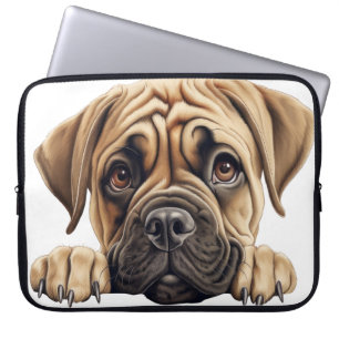 TAN & SCHWARZE BULLMASTIFF PUPPENHUND LAPTOPSCHUTZHÜLLE