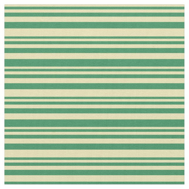 Tan & Sea Green Pattern Stoff (Nahaufnahme)