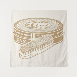 Tan shoepolis tin Pop art Wandteppich