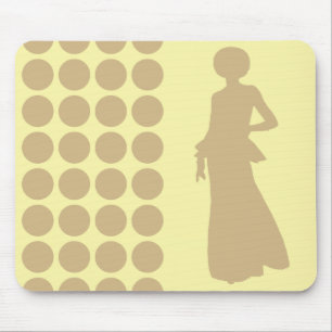 Tan-Silhouette für neutrale Punkte Mousepad
