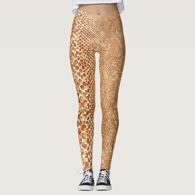 Tan Snake Leggings (Vorderseite)