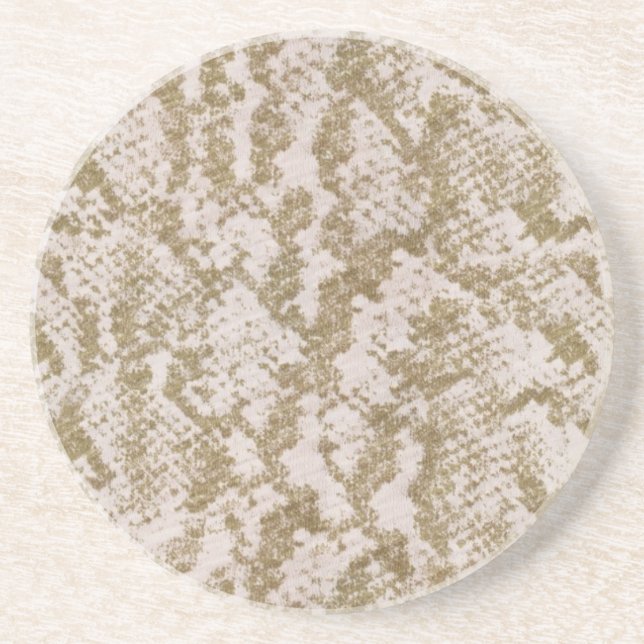 Tan Snake Skin.jpg Sandstein Untersetzer (Vorne)