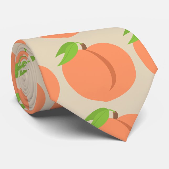 Tan Southern Peach Emoji Krawatte (Gerollt)