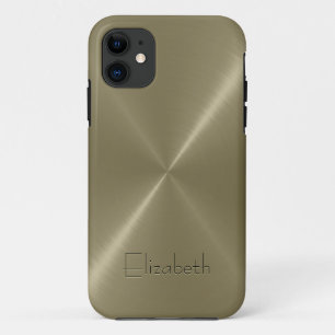 Tan Stainless Steel Metal Look Case-Mate iPhone Hülle
