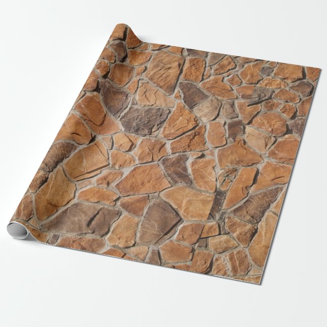 Tan Stone Wrapping Paper Geschenkpapier (Ungerollt)