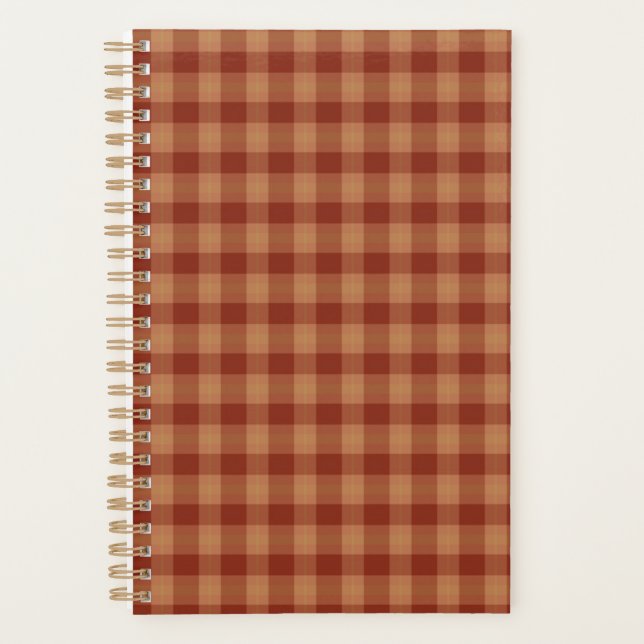 Tan Tartan Planner  Planer (Vorderseite)