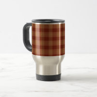 Tan Tartan Travel/Pendlerin Tasse