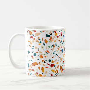 Tan Terrazzo   Eclectic Quirky Confetti Malerei   Kaffeetasse