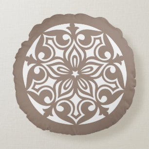 Tan TRIBAL CIRCLE OF LIFE Throw Kissen