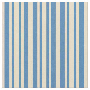 Tan und Blau gestreiftes Muster Stoff