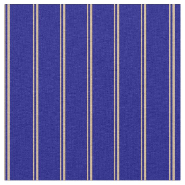 Tan und blaues Farbmuster Stoff (Nahaufnahme)
