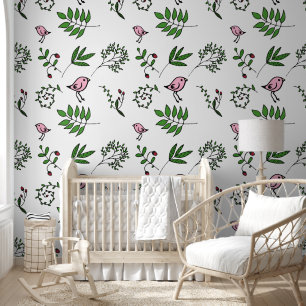 Tan und Brown Floral Tapete