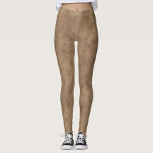 Tan und Brown Imitats Leather