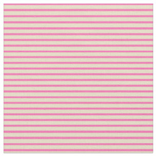 Tan- und Hot-Pink-Linse/Streifenmuster Stoff