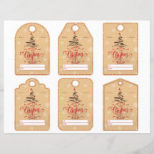 Tan und Rot, zeitgenössisches Ausschnitt-Set