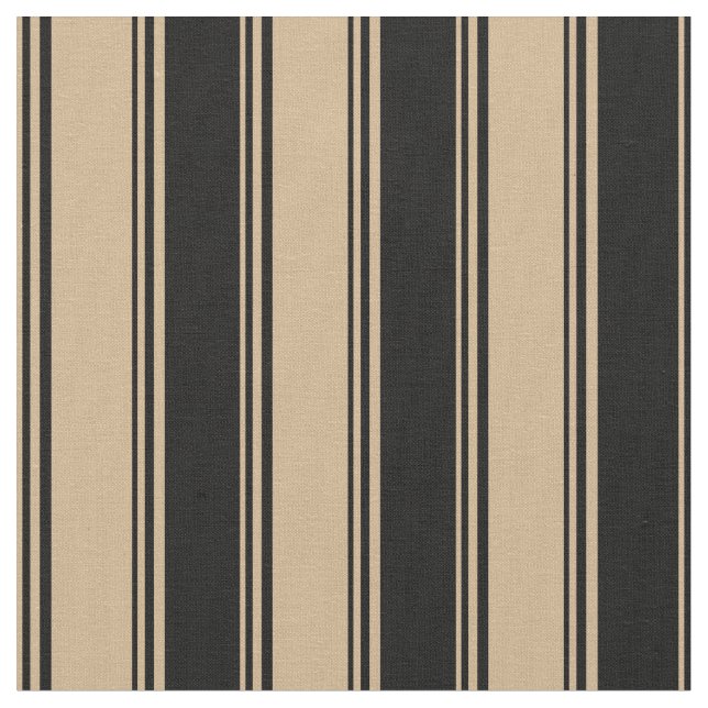 Tan und Schwarz Farbmuster Stoff (Nahaufnahme)