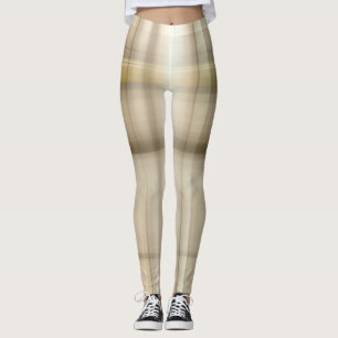 Tan und weiße Leggings