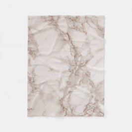 Tan und White Marble Blend Fleecedecke