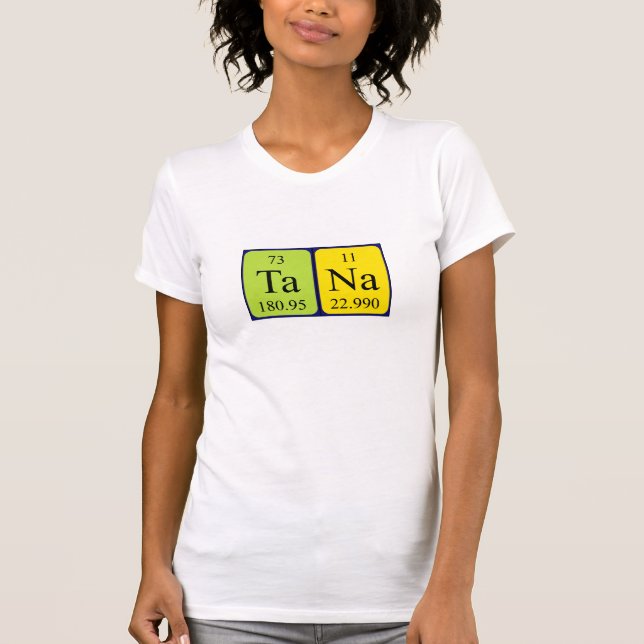 Tana Periodenname Shirt (Vorderseite)