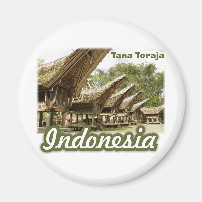 Tana Toraja Indonesia Souvenir Magnet (Vorne)
