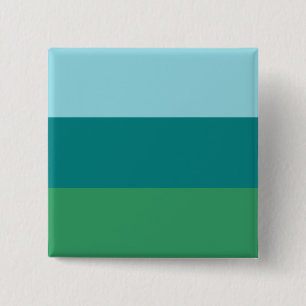 Tanager Türkis, Aquamarin Blue und Kelly Green Hor Button