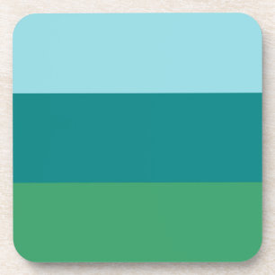 Tanager Türkis, Aquamarin Blue und Kelly Green Hor Getränkeuntersetzer