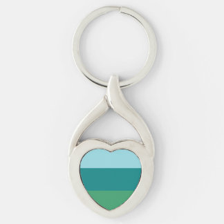 Tanager Türkis, Aquamarin Blue und Kelly Green Hor Schlüsselanhänger