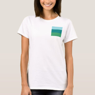 Tanager Türkis, Aquamarin Blue und Kelly Green Hor T-Shirt