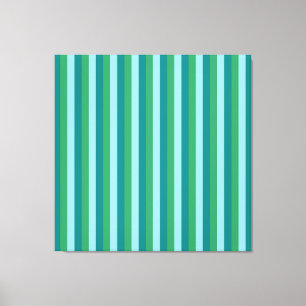 Tanager Türkis, Aquamarin Blue und Kelly Green Rep Leinwanddruck