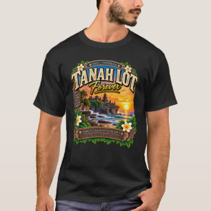 Tanah Lot Bali Forever Vintage Reise Kunst T-Shirt