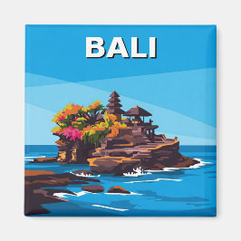 Tanah Lot Bali Indonesia Reisen Abstrakt Magnet