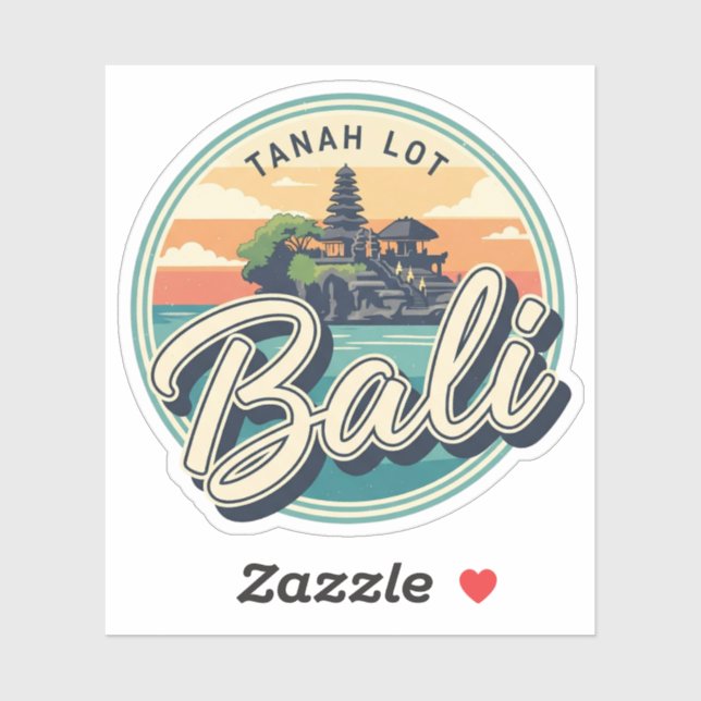 Tanah Lot Bali Indonesia Travel Aufkleber (Blatt)