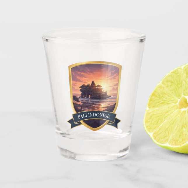 Tanah Lot Bali Indonesia Travel Schnapsglas (Vorderseite)