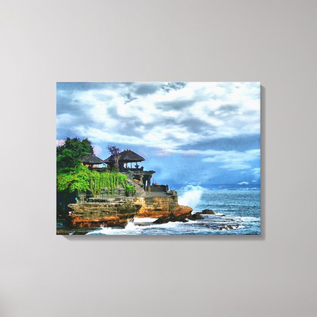 Tanah Lot Bali Temple Poster Leinwanddruck (Vorderseite)