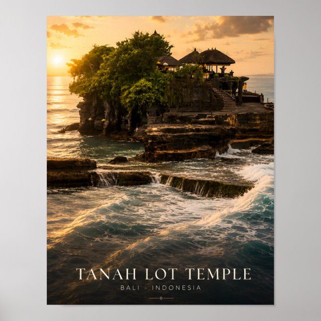 Tanah Lot Tempel Bali Poster (Vorne)