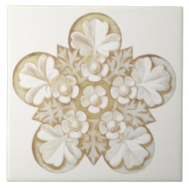 TANantike Architekturblumenfliese 6x6 Fliese