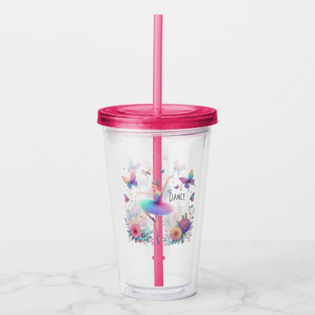 Tance Ballerina Acryltrinkbecher (Vorderseite)