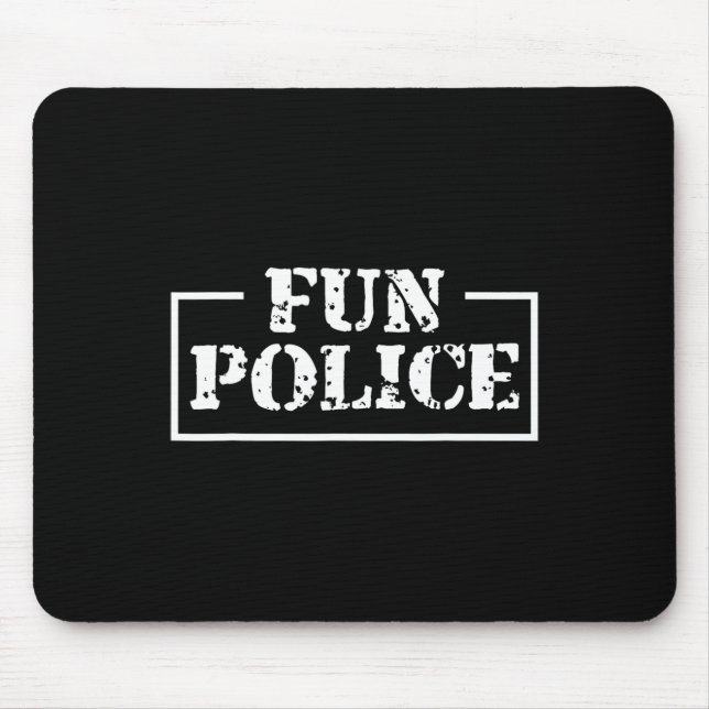 Tance Chaperone Spaß Police Dancing Sheriff Staat  Mousepad (Vorne)