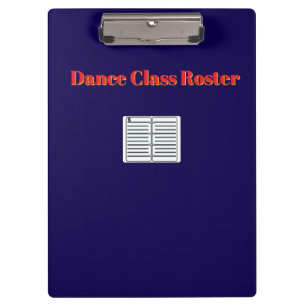 Tance Class Roster Klemmbrett