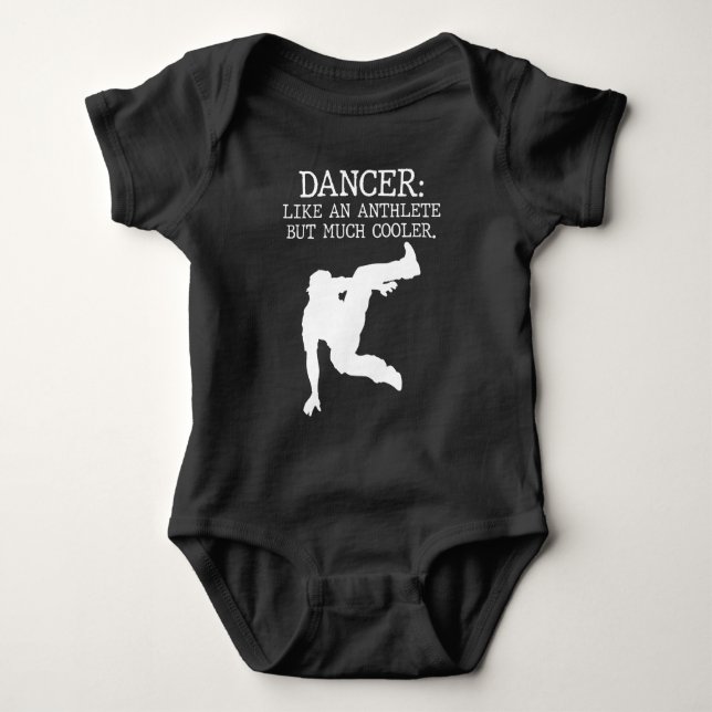 Tance Erwägungsgrund Tancer Abschluss Cool Tancing Baby Strampler (Vorderseite)
