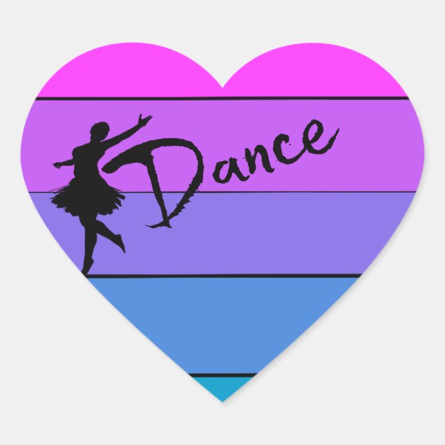 Tance Heart Stickers (Vorderseite)
