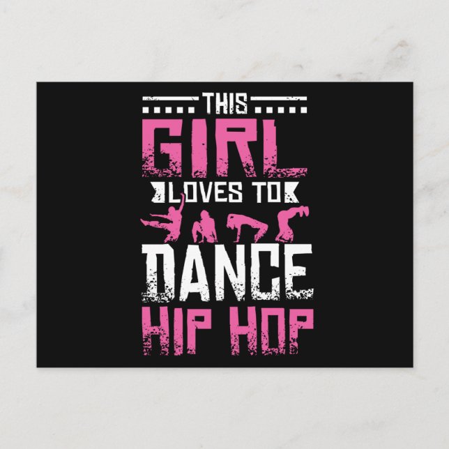 Tance Hip Hop Girl Postkarte (Vorderseite)