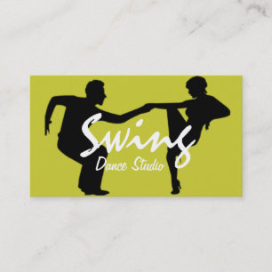 Tance Instructor Studio Lessons Business Card Visitenkarte