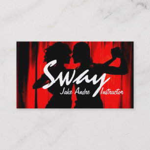 Tance Instructor Studio Lessons Business Card Visitenkarte